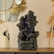 Gardenised Cascading Electric Powered 4-Tier Rock Water with LED Lights Fountain 24" QI004633 - alternate 7